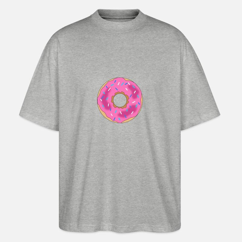 Donut - Stanley/Stella Oversized Unisex Bio T-Shirt Blaster 2.0 - Grau meliert