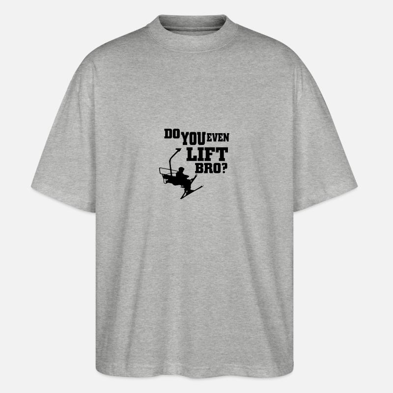 SKI - Stanley/Stella Oversized Unisex Bio T-Shirt Blaster 2.0 - Grau meliert