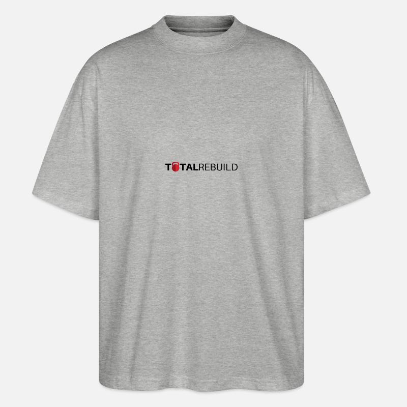 TR Lang Schwarz - Stanley/Stella Oversized Unisex Bio T-Shirt Blaster 2.0 - Grau meliert