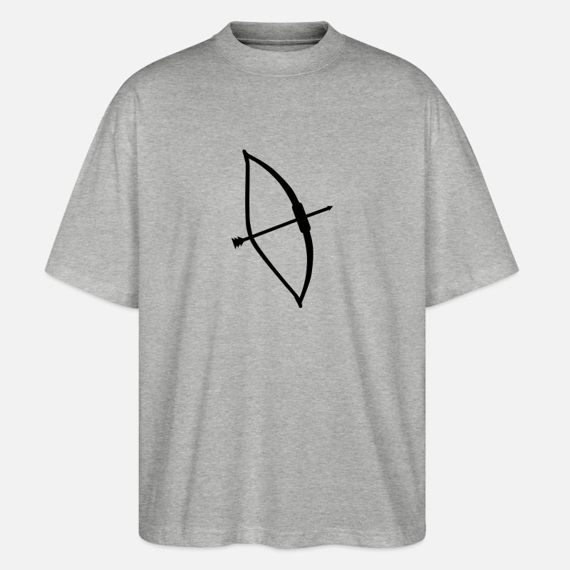 Flèche Arc - T-shirt bio Blaster 2.0 coupe oversize Stanley/Stella Unisexe - gris chiné