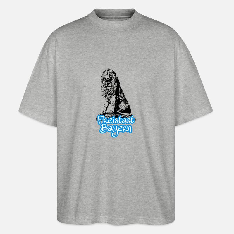 État libre de Bavière - T-shirt bio Blaster 2.0 coupe oversize Stanley/Stella Unisexe - gris chiné