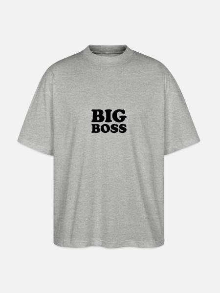 Big Boss - T-shirt bio Blaster 2.0 coupe oversize Stanley/Stella Unisexe - gris chiné