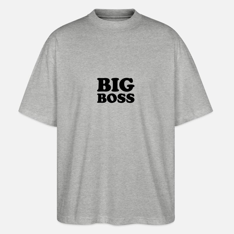 Big Boss - Stanley/Stella Oversized Unisex Bio T-Shirt Blaster 2.0 - Grau meliert