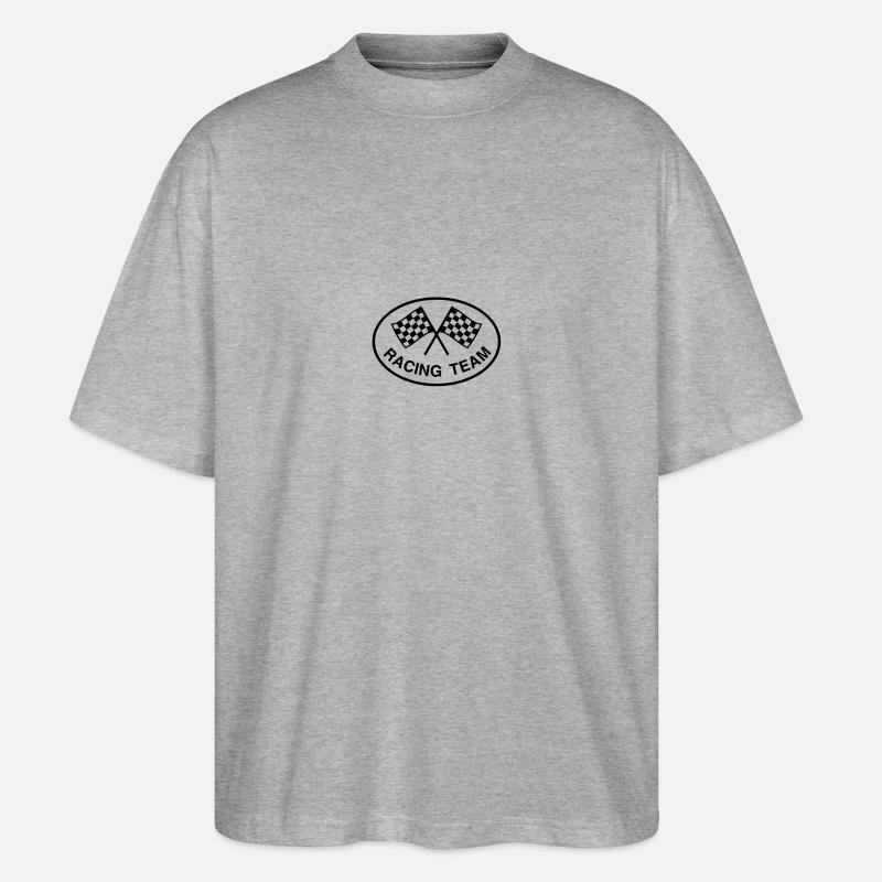 Racing Team, einfarbig - Stanley/Stella Oversized Unisex Bio T-Shirt Blaster 2.0 - Grau meliert