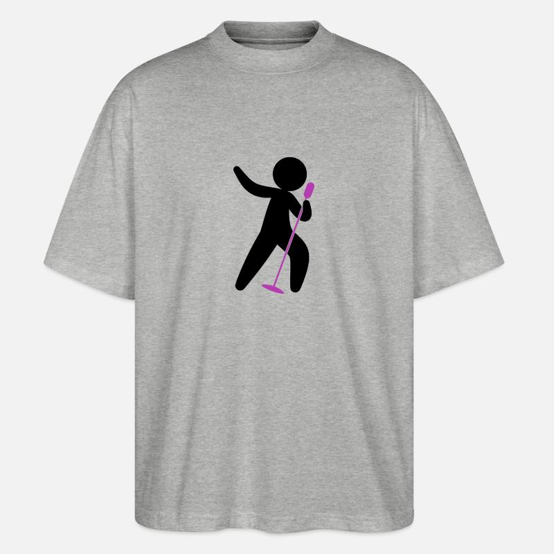 Popstar - Stanley/Stella Oversized Unisex Bio T-Shirt Blaster 2.0 - Grau meliert