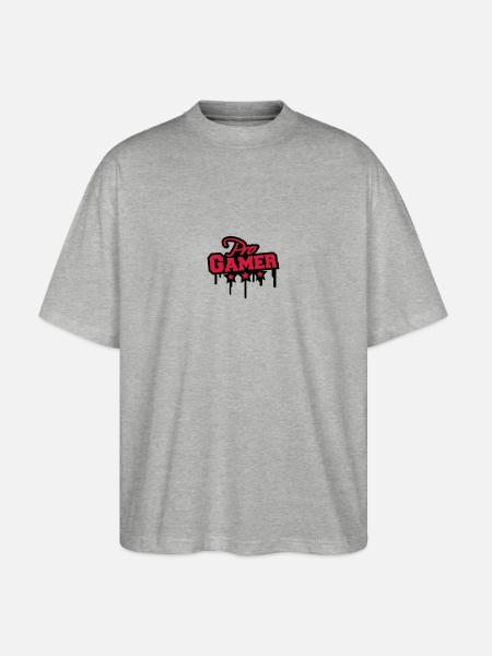 Pro Gamer Graffiti - Stanley/Stella Oversized Unisex Organic T-shirt Blaster 2.0 - heather grey