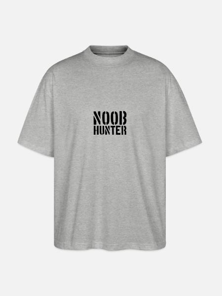 Shooter Noob Hunter Logo - Stanley/Stella Oversized Unisex Bio T-Shirt Blaster 2.0 - Grau meliert