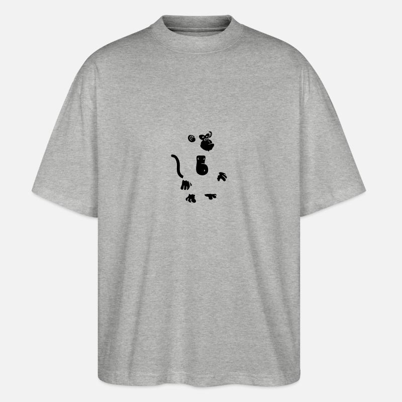 Conception de singe cool - T-shirt bio Blaster 2.0 coupe oversize Stanley/Stella Unisexe - gris chiné