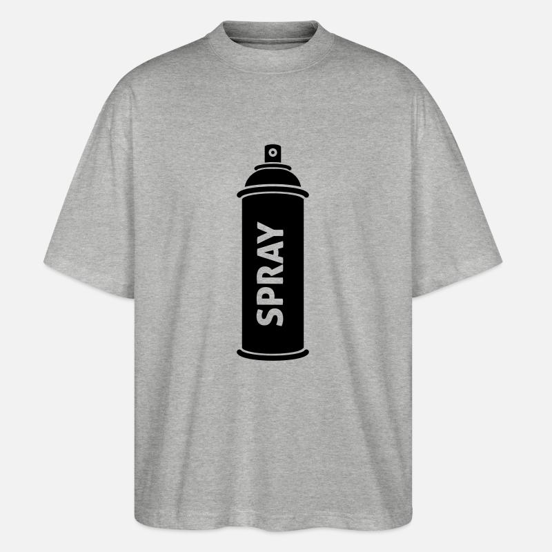 graffiti - Stanley/Stella Oversized Unisex Bio T-Shirt Blaster 2.0 - Grau meliert