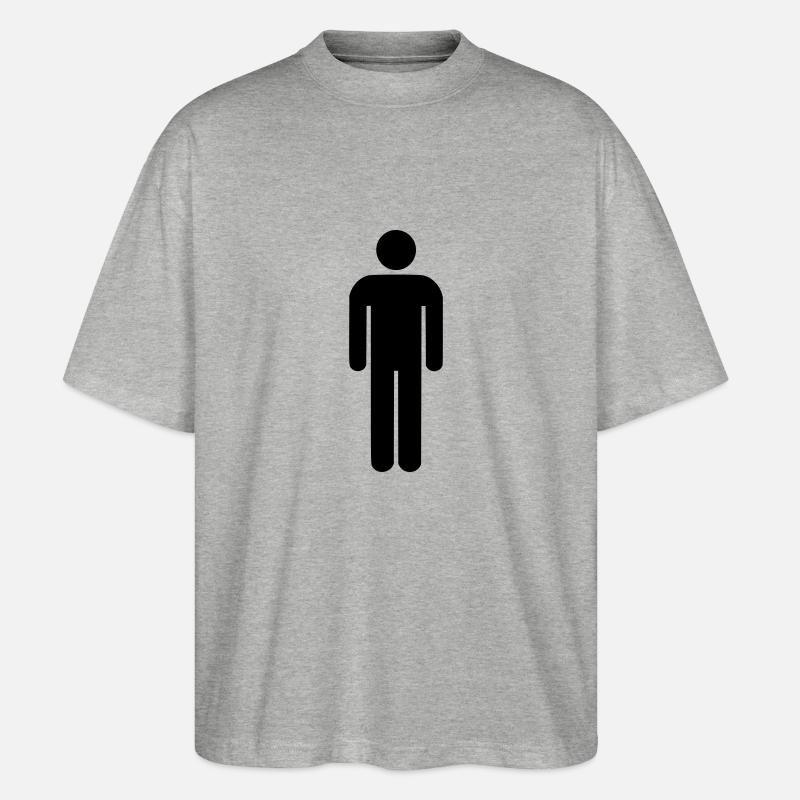Mann - Toilette - Stanley/Stella Oversized Unisex Bio T-Shirt Blaster 2.0 - Grau meliert