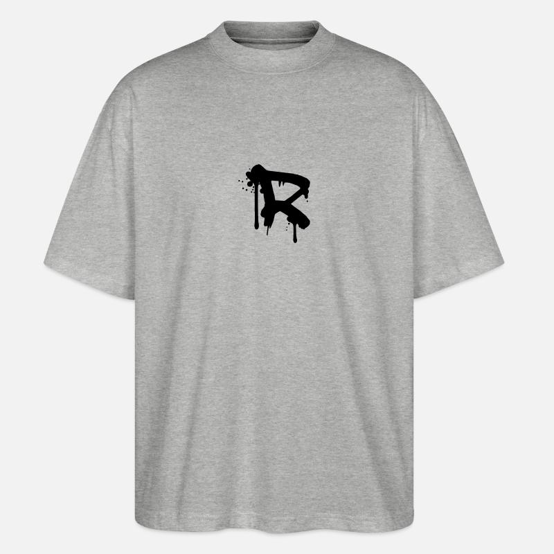 Graffiti R gouttes Farbklex spray - T-shirt bio Blaster 2.0 coupe oversize Stanley/Stella Unisexe - gris chiné