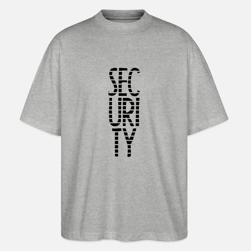 Security Star Stamp - T-shirt bio Blaster 2.0 coupe oversize Stanley/Stella Unisexe - gris chiné
