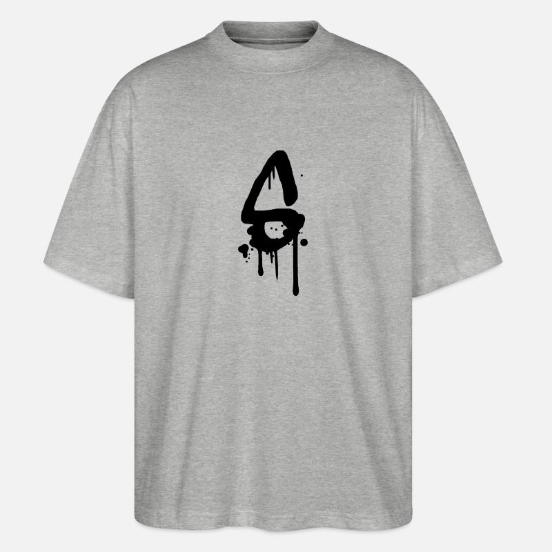 Graffiti S gouttes Farbklex spray - T-shirt bio Blaster 2.0 coupe oversize Stanley/Stella Unisexe - gris chiné