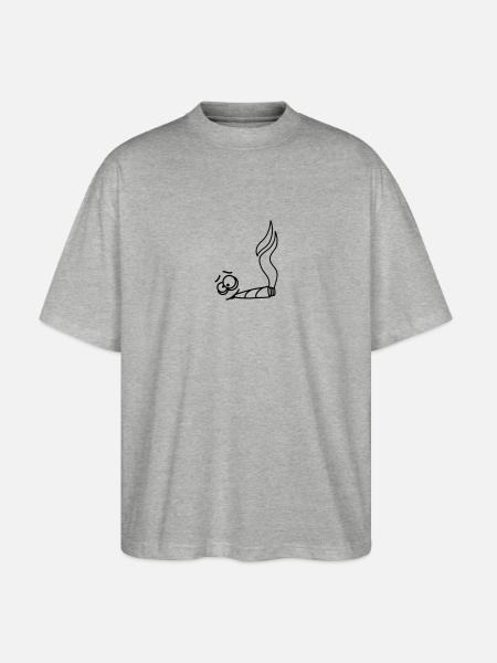 Joint Smoker - T-shirt bio Blaster 2.0 coupe oversize Stanley/Stella Unisexe - gris chiné