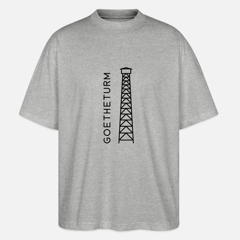 GOETHETURM - Stanley/Stella Oversized Unisex Bio T-Shirt Blaster 2.0 - Grau meliert