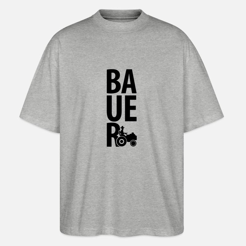 bauer_design_c1 - Stanley/Stella Oversized Unisex Organic T-shirt Blaster 2.0 - heather grey