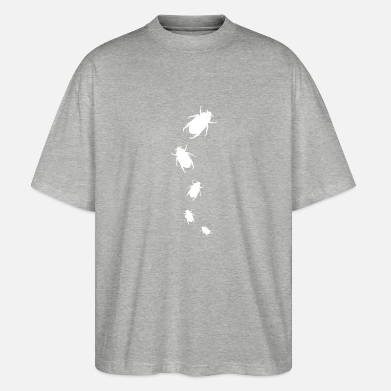 Bug Attack - Stanley/Stella Oversized Unisex Bio T-Shirt Blaster 2.0 - Grau meliert