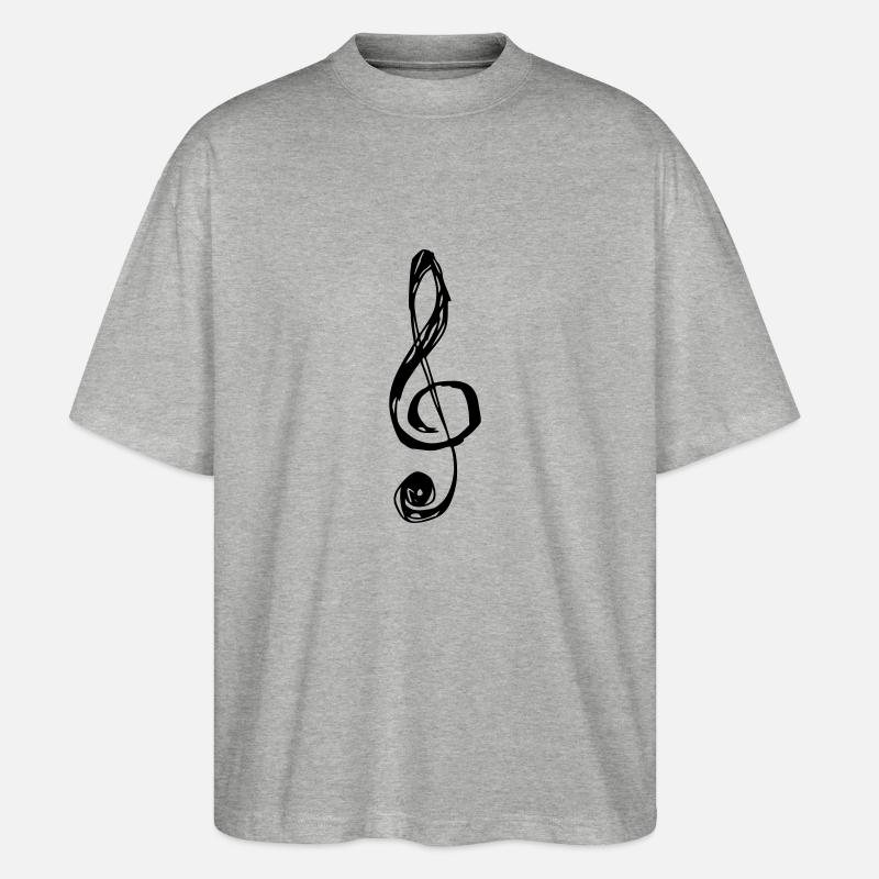 note - Stanley/Stella Oversized Unisex Bio T-Shirt Blaster 2.0 - Grau meliert