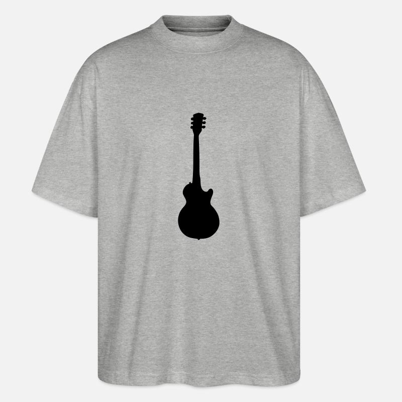 guitar gibson - Stanley/Stella Oversized Unisex Bio T-Shirt Blaster 2.0 - Grau meliert