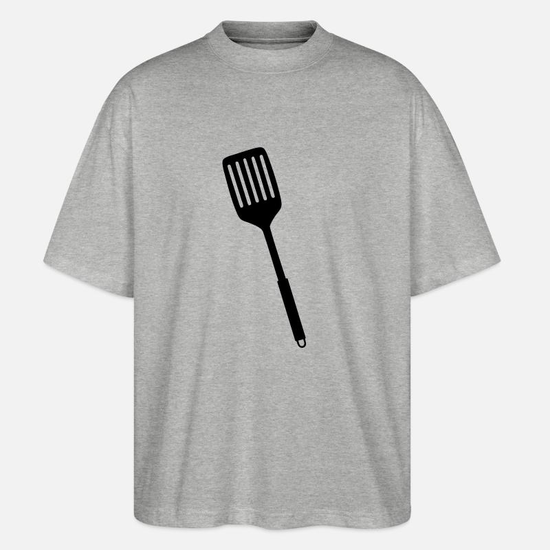 Kochen - Stanley/Stella Oversized Unisex Bio T-Shirt Blaster 2.0 - Grau meliert