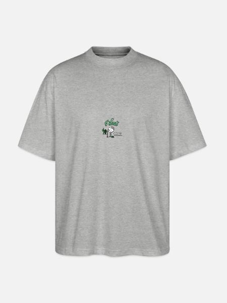 I do not care - Stanley/Stella Oversized Unisex Organic T-shirt Blaster 2.0 - heather grey