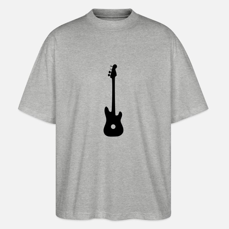 Gitarre - Stanley/Stella Oversized Unisex Bio T-Shirt Blaster 2.0 - Grau meliert