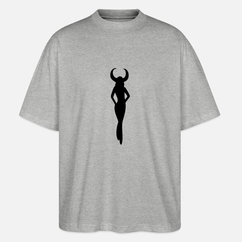 Sternzeichen Stier - Stanley/Stella Oversized Unisex Bio T-Shirt Blaster 2.0 - Grau meliert