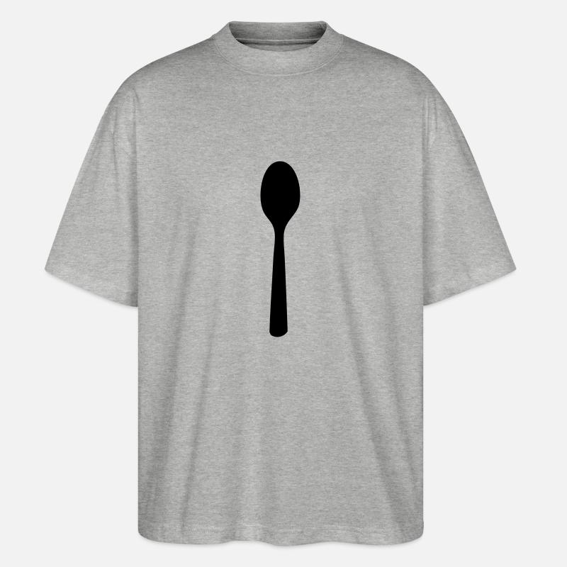 Löffel - Stanley/Stella Oversized Unisex Bio T-Shirt Blaster 2.0 - Grau meliert