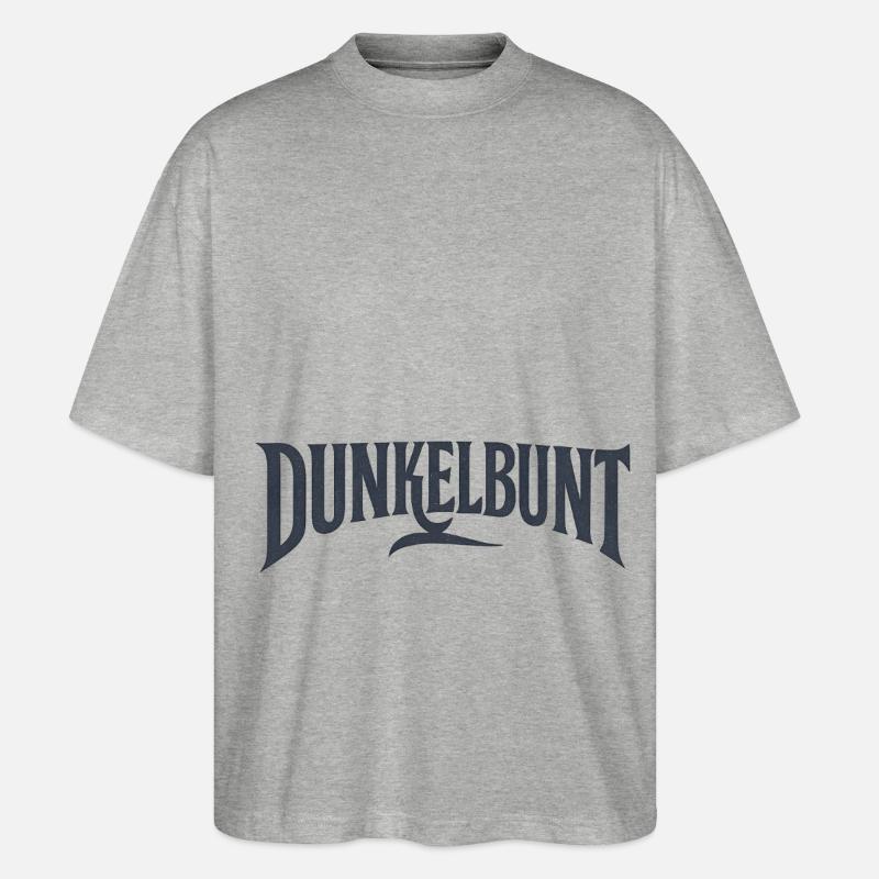 Dunkelbunt Black Edition - Stanley/Stella Oversized Unisex Bio T-Shirt Blaster 2.0 - Grau meliert