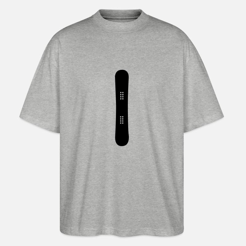 snowboard - Stanley/Stella Oversized Unisex Bio T-Shirt Blaster 2.0 - Grau meliert