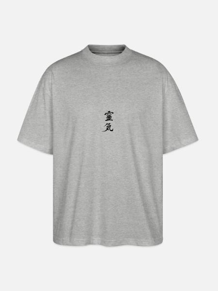 Reiki - Stanley/Stella Oversized Unisex Bio T-Shirt Blaster 2.0 - Grau meliert