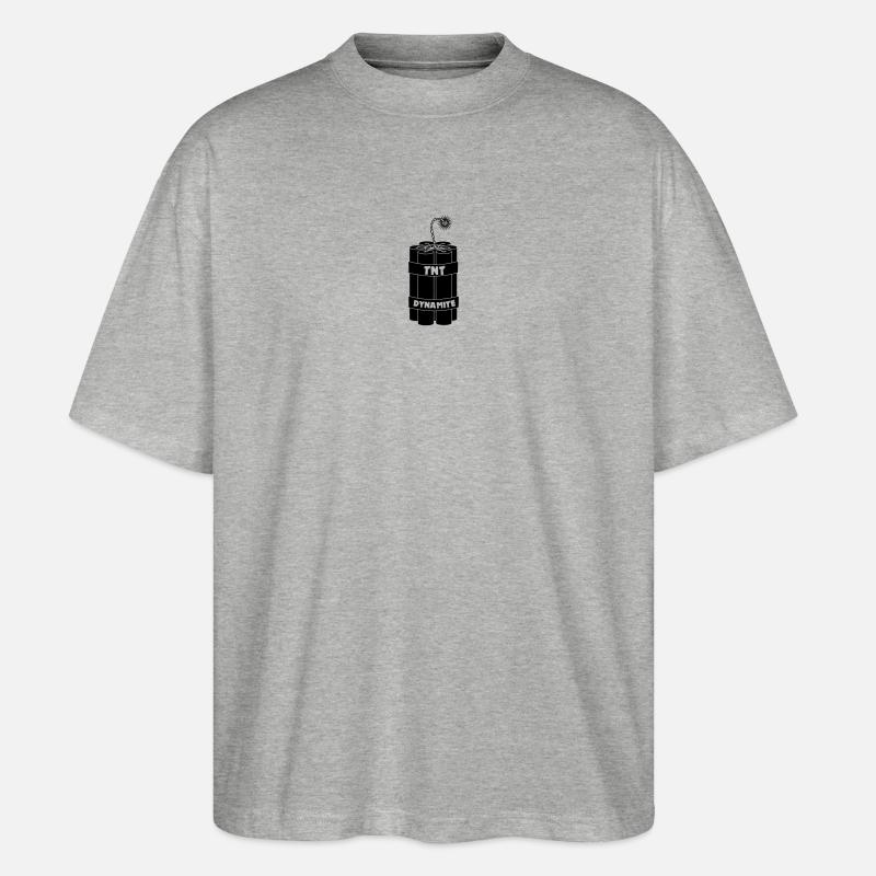 Sept bâtons de dynamite brûlants - T-shirt bio Blaster 2.0 coupe oversize Stanley/Stella Unisexe - gris chiné