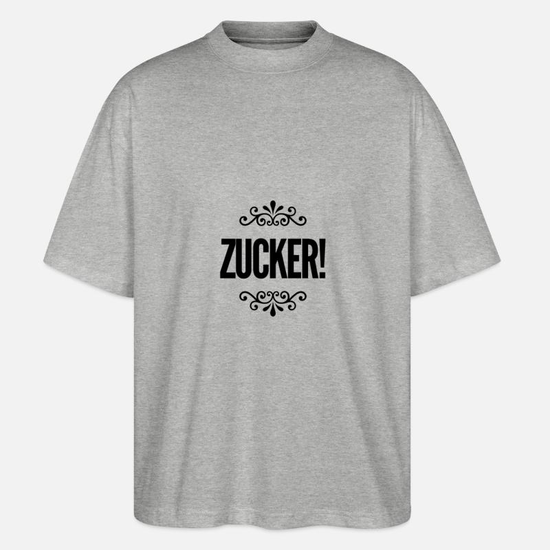 Zucker - Stanley/Stella Oversized Unisex Bio T-Shirt Blaster 2.0 - Grau meliert