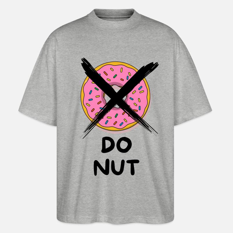 Do_Nut - Stanley/Stella Oversized Unisex Bio T-Shirt Blaster 2.0 - Grau meliert