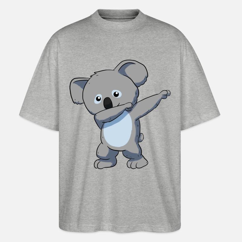 Koala Koala bear - Stanley/Stella Oversized Unisex Organic T-shirt Blaster 2.0 - heather grey