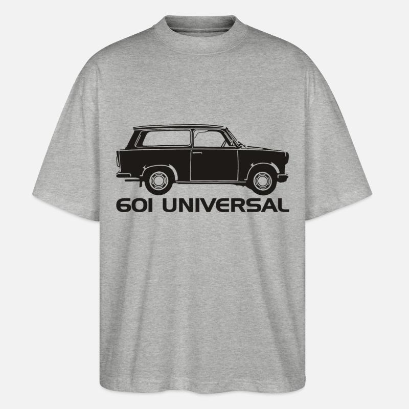 601 Kombi Trabi - Stanley/Stella Oversized Unisex Bio T-Shirt Blaster 2.0 - Grau meliert