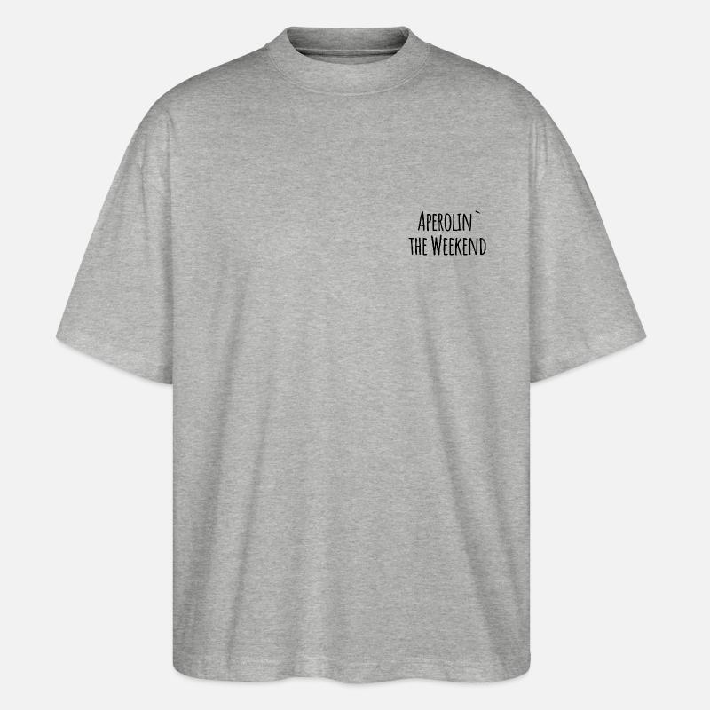 Aperolin le week-end - T-shirt bio Blaster 2.0 coupe oversize Stanley/Stella Unisexe - gris chiné