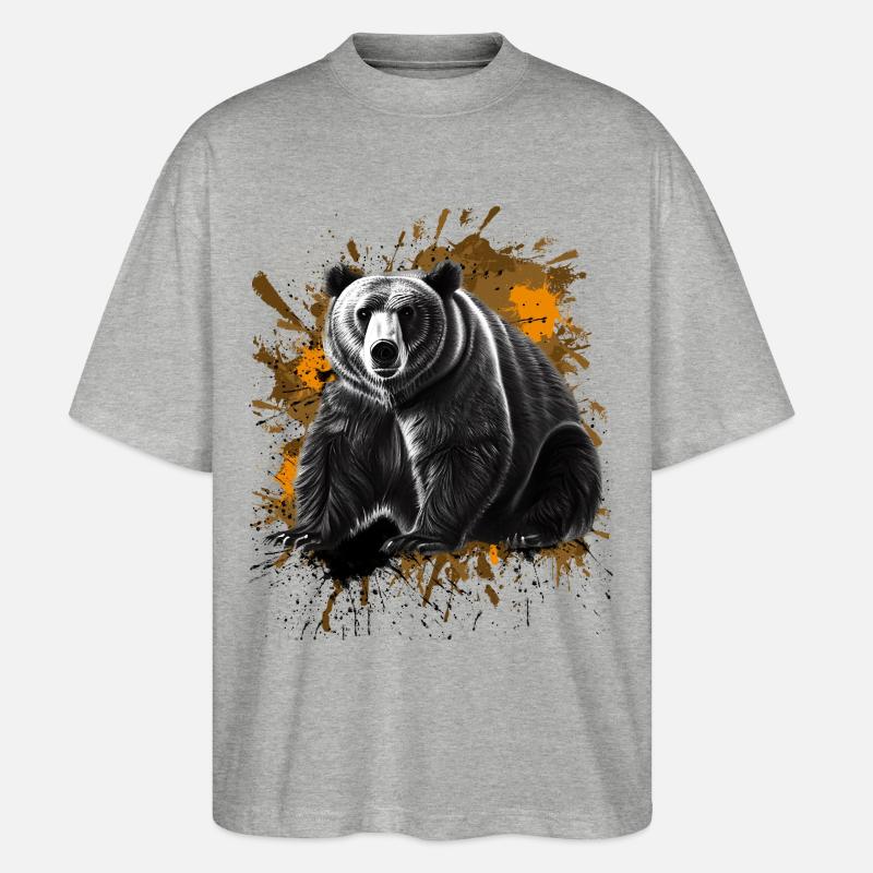 Ours - T-shirt bio Blaster 2.0 coupe oversize Stanley/Stella Unisexe - gris chiné