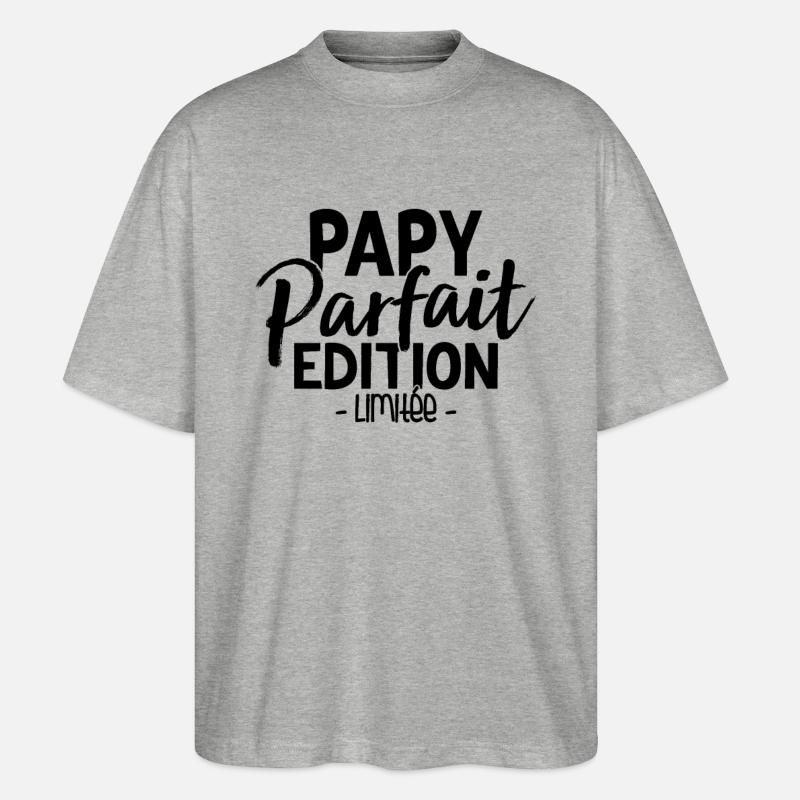 Papy Parfait Édition Limitée - T-shirt bio Blaster 2.0 coupe oversize Stanley/Stella Unisexe - gris chiné