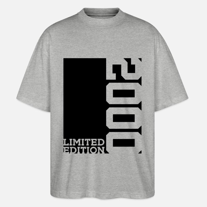 LIMITED EDITION 2000 26TH BIRTHDAY - Stanley/Stella Oversized Unisex Organic T-shirt Blaster 2.0 - heather grey