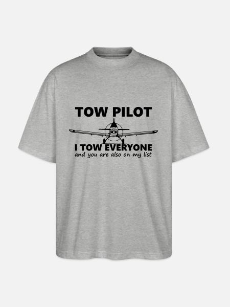 towpilot piper pa25 - Stanley/Stella Oversized Unisex Organic T-shirt Blaster 2.0 - heather grey