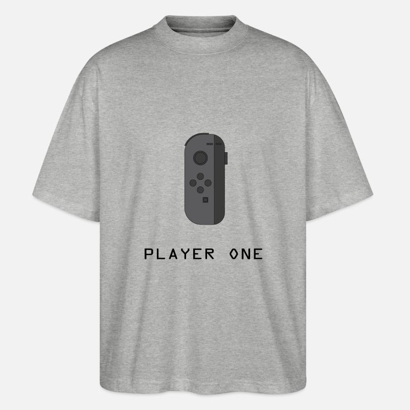 ¿Bereit Player One? - Stanley/Stella Oversized Unisex Bio T-Shirt Blaster 2.0 - Grau meliert