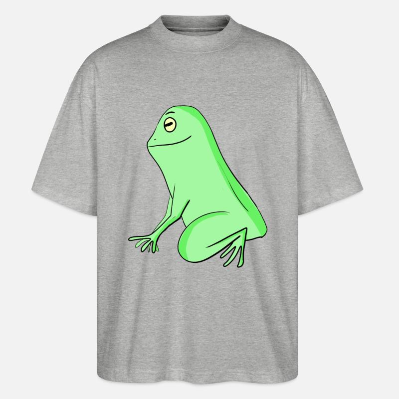 Frosch - Stanley/Stella Oversized Unisex Bio T-Shirt Blaster 2.0 - Grau meliert