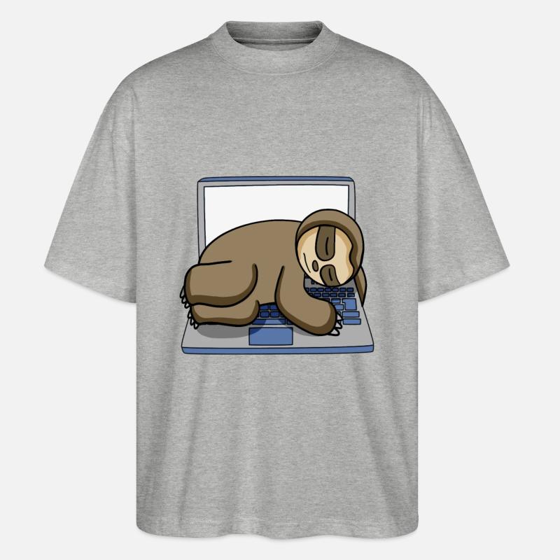Computer Nerd Programmierer Geschenk - Stanley/Stella Oversized Unisex Bio T-Shirt Blaster 2.0 - Grau meliert