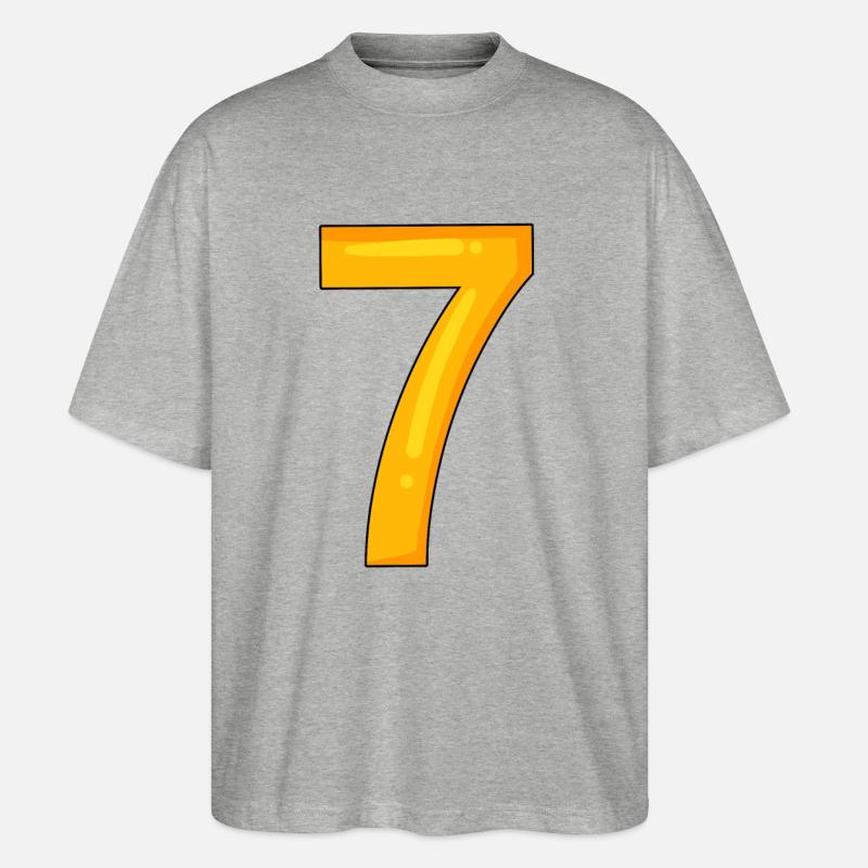 Numéro 7 - Nombre 7 - T-shirt bio Blaster 2.0 coupe oversize Stanley/Stella Unisexe - gris chiné