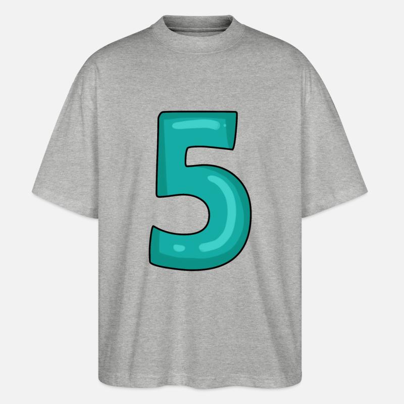 5 - Stanley/Stella Oversized Unisex Bio T-Shirt Blaster 2.0 - Grau meliert