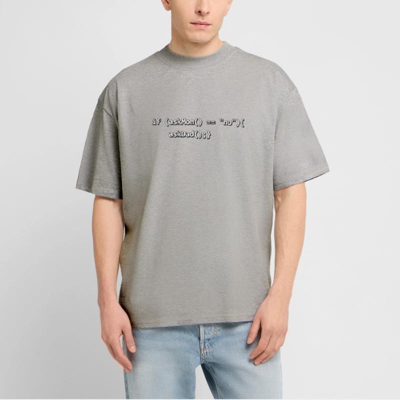 If IF mother father nerd source code programmer Stanley/Stella Oversized Unisex Organic T-shirt Blaster 2.0