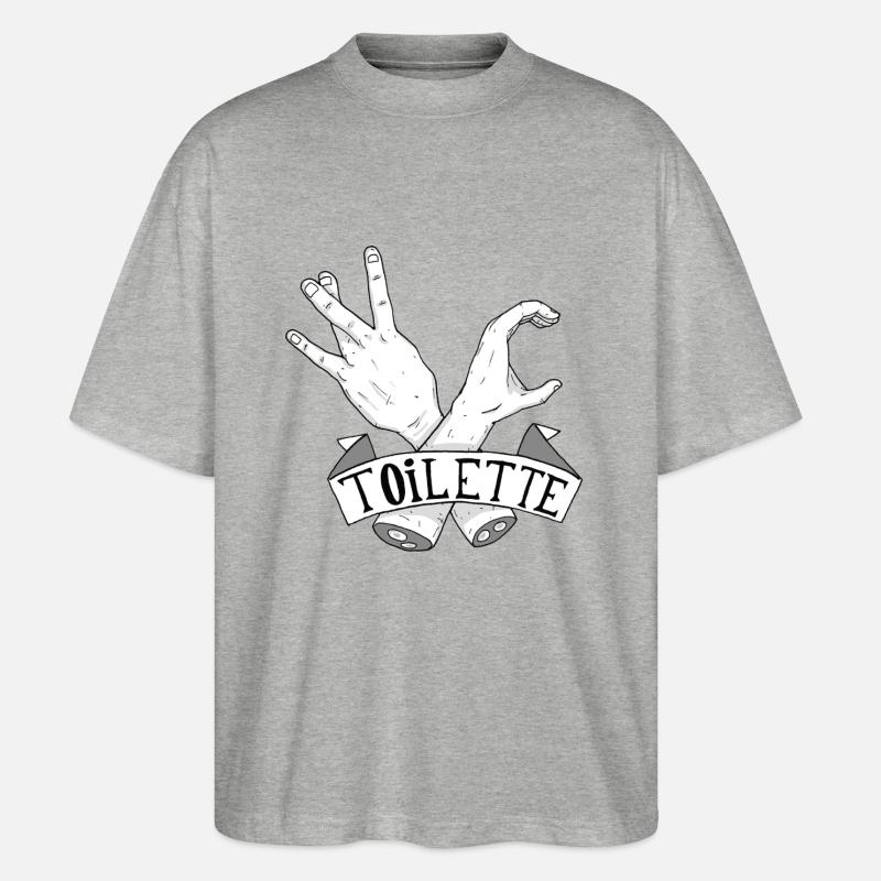 Übersetzung Ungefähre # 3 - Stanley/Stella Oversized Unisex Bio T-Shirt Blaster 2.0 - Grau meliert