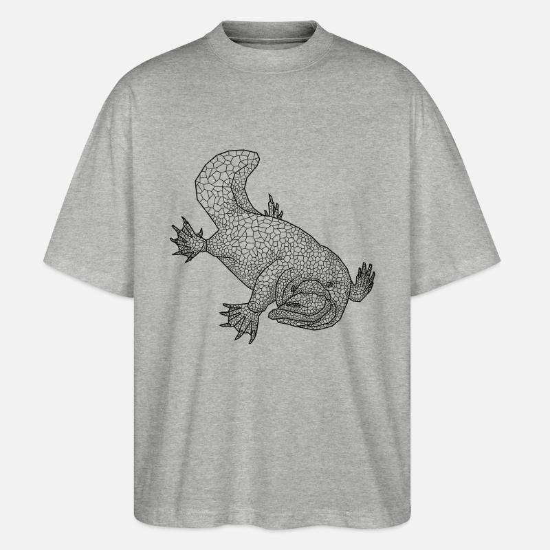 Schnabeltier - Stanley/Stella Oversized Unisex Bio T-Shirt Blaster 2.0 - Grau meliert