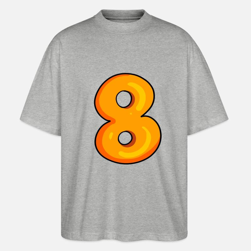 Numéro 8 - Numéro 8 - T-shirt bio Blaster 2.0 coupe oversize Stanley/Stella Unisexe - gris chiné